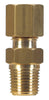 Anderson Metals 3/8 in.   Compression  T X 1/4 in.   D MIP  Brass Connector