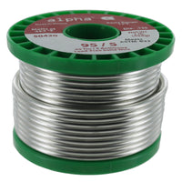 Alpha Fry 16 oz Lead-Free Solid Wire Solder 0.125 in. D Tin/Antimony 95/5 1 pc