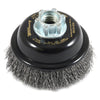 Forney 3 in. D X 5/8 in. Coarse Steel Crimped Wire Cup Brush 13000 rpm 1 pc