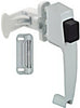 National Hardware White Zinc Push Button Latch 1 pk