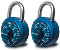 2-Pack Colored Dial Combination Padlocks