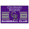 MLB - Colorado Rockies Uniform Rug - 19in. x 30in.