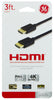 GE 3 ft. L HDMI Cable With Ethernet 4K Ultra HD