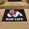 Fresno State Black Man Cave Rug - 34 in. x 42.5 in.