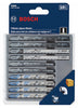 Bosch High Carbon Steel T-Shank Jig Saw Blade Set 1 TPI 5 pc