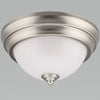 ETI Color Preference 4.8 in. H x 9 in. W x 9 in. L Brushed Nickel LED Ceiling Spin Light