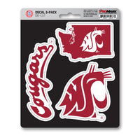 Washington State University 3 Piece Decal Sticker Set