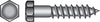 Hillman 1/4 in. X 2-1/2 in. L Hex Hot Dipped Galvanized Steel Lag Screw 100 pk