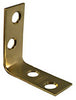 National Hardware 1-1/2 in. H X 5/8 in. W X 0.06 in. D Solid Brass Inside Corner Brace