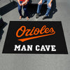 MLB - Baltimore Orioles Script Man Cave Rug - 5ft. x 8 ft.