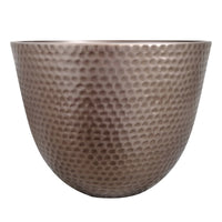 Southern Patio 12 in. D Resin Barnett Patio Planter Copper