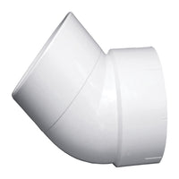 Charlotte Pipe Schedule 40 3 in. Hub X 3 in. D Hub PVC Elbow 1 pk