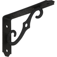 152BC 5â€ x 3-1/2â€ Ornamental Shelf Bracket - Antique Black