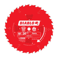 Diablo 10 in. D X 5/8 in. TiCo Hi-Density Carbide Ripping Saw Blade 24 teeth 1 pk