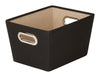 Honey-Can-Do Black Fabric Storage Bin 7-9/16 in. H X 9-13/16 in. W X 13 in. D