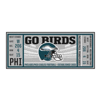 NFL - Philadelphia Eagles Ticket Runner Rug - 30in. x 72in.