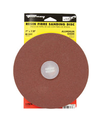 Forney 7 in. Aluminum Oxide Adhesive Sanding Disc 80 Grit 3 pk