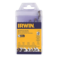 Irwin Multi-Material Percussion Bit Set Straight Shank 5 pc