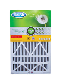 BestAir 25 in. W x 16 in. H x 4 in. D 8 MERV Pleated Air Filter (Pack of 3)