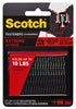 Scotch Medium Foam Hook and Loop Fastener 3 in. L 2 pk