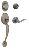 Schlage Merano Satin Nickel Handleset 1-3/4 in.