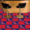 University of Mississippi (Ole Miss) Team Carpet Tiles - 45 Sq Ft.