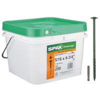 SPAX PowerLags 5/16 in. in. X 6-3/4 in. L T-40 Washer Head Structural Screws 250 pk