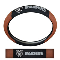 NFL - Las Vegas Raiders Football Grip Steering Wheel Cover 15" Diameter