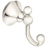 POLISHED NICKEL DOUBLE ROBE HOOK