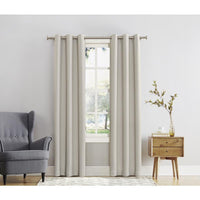 Sun Zero Norwich Ivory Blackout Curtains 80 in. W x 84 in. L (Pack of 2)