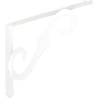 152BC 10â€ x 7â€ Ornamental Shelf Bracket - Antique White