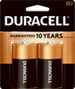 Duracell Coppertop D Alkaline Batteries 2 pk Carded