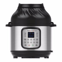 Instant Pot Duo Crisp Stainless Steel Pressure Cooker 8 qt Black/Silver