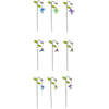 Meadow Creek Assorted Glass/Iron 11.8 in. H Glow in the Dark Outdoor Garden Stake (Pack of 24).