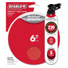 Diablo StickFast 6 in. Ceramic Blend Adhesive ROS Pull Tab Sanding Disc 220 Grit Ultra Fine (Pack of 5)