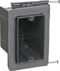 Carlon 22-1/2 cu in Rectangle Plastic 1 gang Electrical Box Black