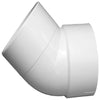 Charlotte Pipe Schedule 40 1-1/2 in. Hub X 1-1/2 in. D Spigot PVC Street Elbow 1 pk