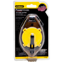 Stanley PowerWinder 4 oz Chalk Line Reel 100 ft. Black/Yellow