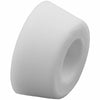 Prime-Line Matte White Rubber Bumper 4 pk