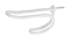 National Hardware 3.87 in. L Vinyl Coated White Steel Coat/Hat Hook 15 lb. cap. (Pack of 6)