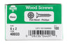 Hillman No. 6 X 2 in. L Phillips Zinc-Plated Wood Screws 100 pk