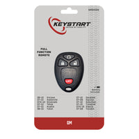 KeyStart Self Programmable Remote Automotive Replacement Key GM002 Double For GM