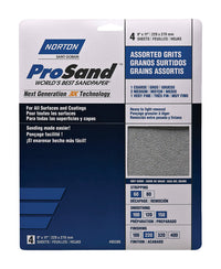 Norton ProSand 11 in. L X 9 in. W Assorted Grit Aluminum Oxide Sandpaper 1 pk