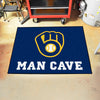 MLB - Milwaukee Brewers Man Cave Rug - 34 in. x 42.5 in.