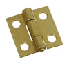 National Hardware 1 in. L Brass-Plated Door Hinge 1 pk