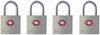 Master Lock 7/8 in. H X 7/16 in. W X 7/8 in. L Steel Key Luggage Lock