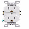 Leviton 15 amps 125 V Duplex White Outlet 5-15R 1 pk