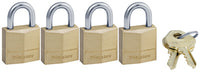 Master Lock 3/4 in. W Brass Padlock Keyed Alike