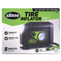 Slime Silver/Black Flow Portable Oil-Free Tire Inflator 12V 150 PSI 101-300 L/min 10 ft. Cord