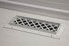 Steelcrest Designer 12 X 4 Wall /Ceiling White Return Vent Cover, With Face Mounting Screw Holes, No Damper